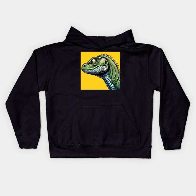 Gecko lizard Kids Hoodie by CrispytheGhoul